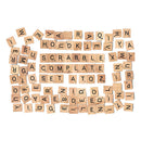 100 Pcs Kids Wooden Scrabble Tiles Letter Alphabet Number Craft English-Toys