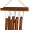 Hand-Crafted Bamboo Tubes Wind Chimes Hollow Tuned Music Natural Bamboo Win