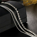 New Multilayer Sexy Crystal Anklet Foot Chain Summer Charm Anklet Foot Jewelry Z
