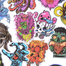 50Pcs Mixed Horror Stickers For Luggage Laptop Skateboard Bicycle Decals OH