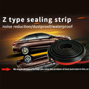 6M Z Type Car Door Edge Rubber Seal Strip Hollow Weatherstrip Trim Protector new