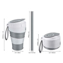 350ml Collapsible Silicone Travel Coffee Tea Mug Outdoor Camping Folding Cup NEW