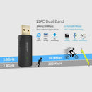 USB3.0 WiFi Adapter 1200Mbps USB 3.0 2.4GHz/300Mbps+5.8GHz/866Mbps