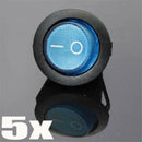 20pcs 12V LED Dot Light Car Auto Boat Round Rocker ON/OFF Toggle SPST  LCY