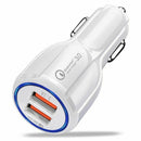 3.0 car dual USB car charger 2 in 1 car phone fast charge charger