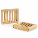 2X Soap Holder Wooden Storage Support Container Box Bathroom Bathroom
