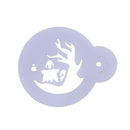 6pcs Coffee Flower Print Stencils Art Barista Cake Spray Mold Bakeware Template