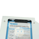 8.9-9.5mm Thick SATA SSD HDD Hard Disk Caddy Tray All Aluminium Hard Drive Case