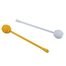 2Pcs Honey Dipper Jam Stir Sticks Long Handle Yellow + White U2J2