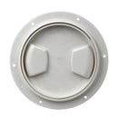 Durable Boat 5 inch Access Port Hatch Cover Twist Out Deck Plate, ABS Plastic