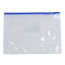 20 pieces Transparent Blue Plastic Bag with a Zipper Slide Holder A4 Paper