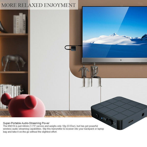 Wireless Bluetooth 5.0 Transmitter And Receiver Adapter 3.5mm Adapter New