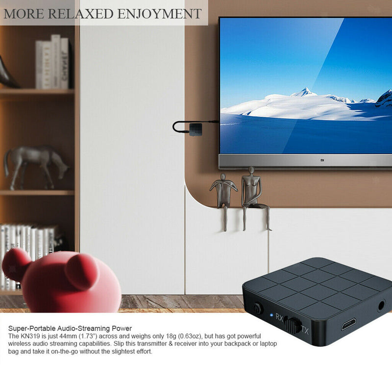 Wireless Bluetooth 5.0 Transmitter And Receiver Adapter 3.5mm Adapter New