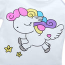 Autumn Long Sleeve Cute Baby Rompers Cotton Jumpsuit (Pink Horse 0-6M) A