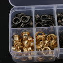 200 Sets Metal Eyelet with Washer Leather Craft Repair Clothing Accessories
