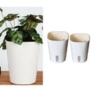 2PCS Lazy Self Watering Houseplant & Herb Indoor Planter Pots for Flowers