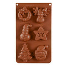 Christmas Fondant Cake Mold Pudding Series Baking Chocolate Handmade Tools NLBX