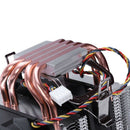 1X(LANSHUO 4 Heat Pipe 4 Wire Without Light Double Fan Cpu Fan Radiator Coo