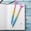 Mermaid Pen Gift Fish Pen Set Ballpoint Pens Blue Ink Case Gifts Pen for Ch L8X6