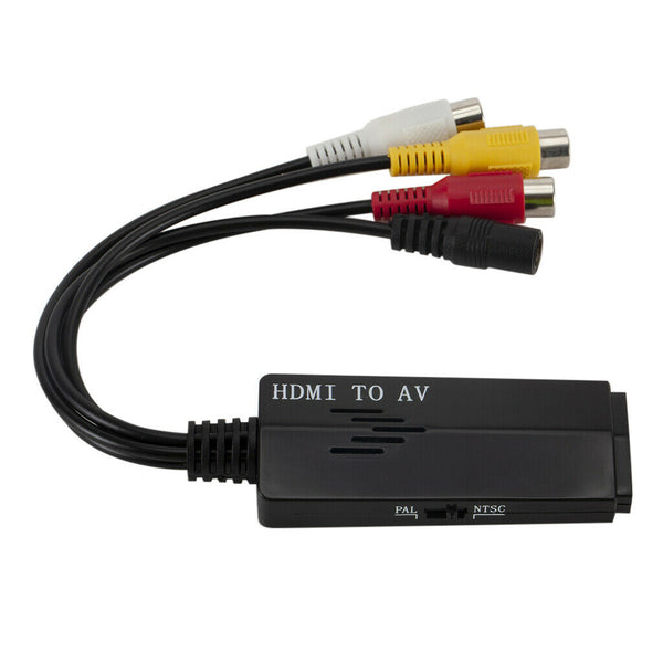 HDMI to AV RCA HD Audio Video Converter Male to Female Short Cable For HDTV