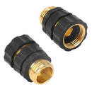 3/4 Inch Garden Hose Fitting Quick Connector Male and Female Value Pack - N