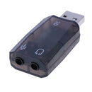 Mini USB2.0 Port Analog 6.1 CH External Sound Card Audio Adapter for PC