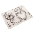 Christmas heart flower Silicone Stamp DIY Scrapbooking Photo Album Decorat 3C
