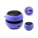 Fashion Mini Burger Stereo USB PC Subwoofer Rechargeable Speaker Purple