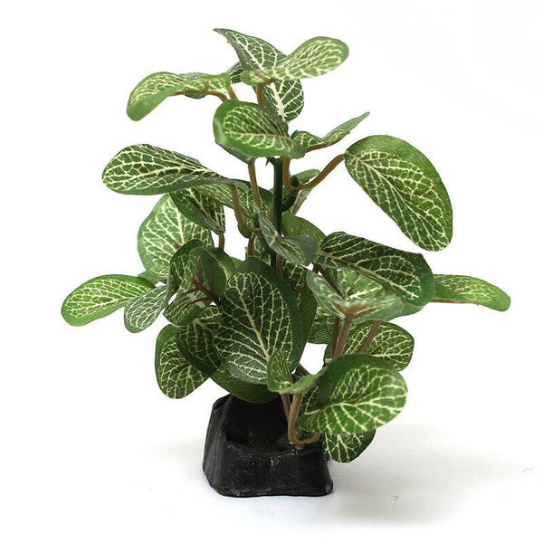 Aquarium Plastic Ficus Tree Fish Tank Underwater Plants Decorations Ornament