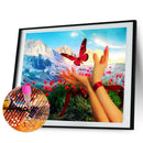 Diamond Painting Flying Butterfly Full Round Wall Picture 40x30cm (m581)