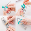 4Pcs/lot Multipurpose Cable Winder Earphone clip Wire Cord Silicone HolderB.kz