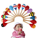 Baby Kids Sound Music Toddler Rattle Musical Wooden Colorful Toys Xmas 3C