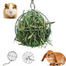 Stainless Steel Round Sphere Food Feed Dispenser Rabbit Pet Hanging Ball Toys 3C