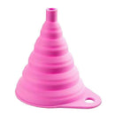 Mini Silicone Gel Foldable Collapsible Style Funnel Hopper Kitchen Tool (pi T2A3