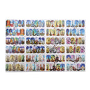 12Patterns Water Decals Nail Art Transfer Stickers Big Sheet Manicure Decor