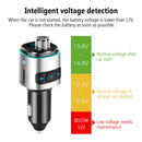 Car Bluetooth FM Transmitter TF Card Dual USB Adapter MP3 Player Noise Reduction