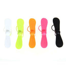 Portable 2 in 1 Cell Phone Mini Electric Fan Cooling Cooler 5Pcs