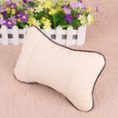 Travel Car Auto Seat Head Neck Rest Leather Cushion Pad HeadRest Bone Pillow