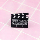 Creative Movie Ticket Brooch Cartoon Badges Backpack Jacket Hat Decor Gift