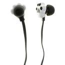 In Ear Wired 3.5 mm Cute Cartoon Animal Earphone Earbuds Headphone black