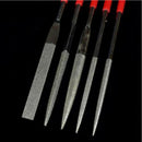 5pcs Metal Needle Files Set Carving Jewelry Diamond Glass Stone Wood Craft Tool