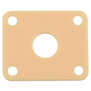 for Gibson Les Paul Plastic Jackplate Cover Milk yellow P100IV F3A4