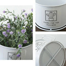 2X(Funny Creative Beautiful Iron Cactus Flower Pot Ornament Flowerpot Decor