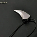 Pretty Mens Wolfs-zahn Stainless Steel Wolf Hals-kette Men leathe Synthetic C1M8