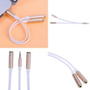 3.5mm Stereo Audio Male to 2 Female Headphone Mic Y Splitter Cable Adapter