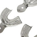 6Pcs Dental Autoclavable Metal Impression Trays Stainless Steel Upper & Lowe ï¼D