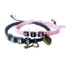 1 Pair of Bracelet Lovers Bracelet HIS HERS Personalized Gifts Button Block G7G2