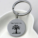 Engraved Happy Teachers Day  Keychain Keyrings Best Gift for Teacher Jewe OZ