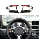 Carbon Fiber Steering Wheel Frame Decoration Cover Trim for BMW M3 M4 M5 X5 R3I1