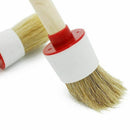 Natural Boar Hair Detail Brushs(Set of 6), Detailing Brush Set for Cleaning